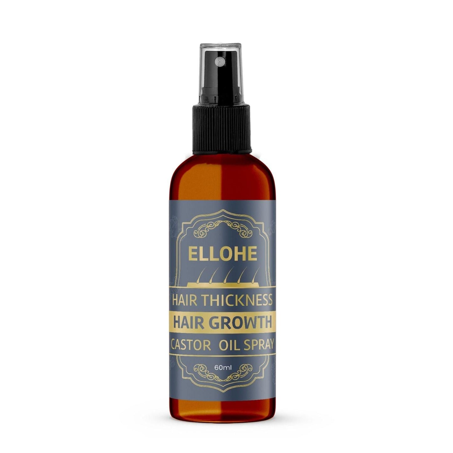 ELLOHE Hair Thickness Hair Growth Castor Oil Spray 60ml Pack of 1